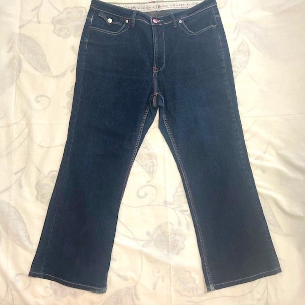 Pepe Jeans London Ladies sz 18 Embroidered Pockets .
